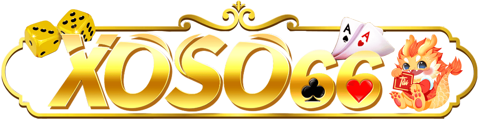 Logo XOSO66 - Nền tảng giải trí trực tuyến phong cách cổ điển